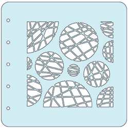Nellie Snellen Magnetic Stencil Circles 10x14 cm