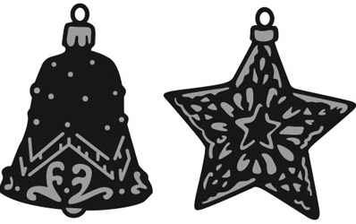 Tiny's Ornaments Star and Bell