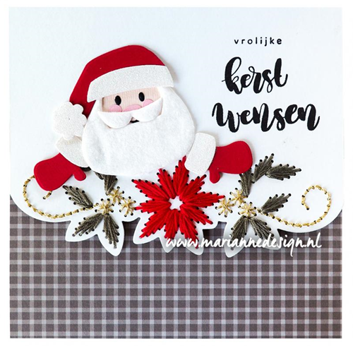 Marianne Design CR1570 Borduren Kerst Rand 150x50 mm-2