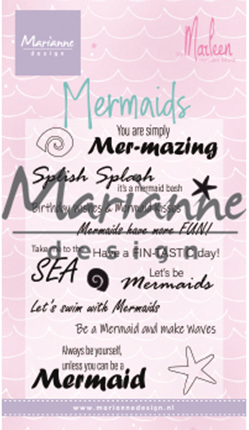 Marianne Design CS1025 Mermaid Sentiments 82x117 mm