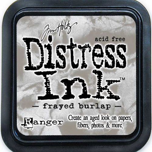 Tim Holtz Distress Ink frayed burlap