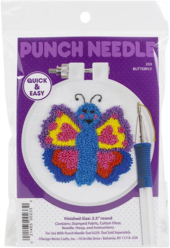 Punch Needle Kit Butterfly Cheerful-2