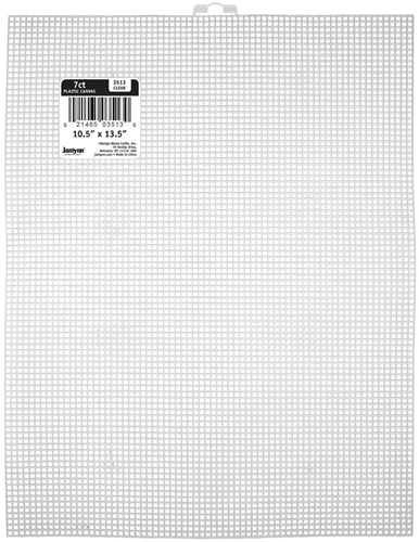 Design Works Plastic Stramien wit afm. 26,5x34,2 cm