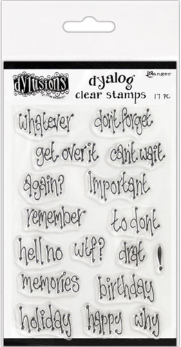 Dylusions Stempels Tekst Stempels