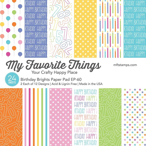 My Favorite Things Papierblok Birthday Brights EP-60