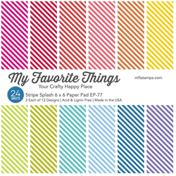 My Favourite Things Papierblock Stripe Splash 24 Blatt EP-77