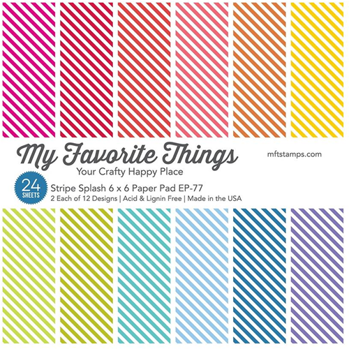 My Favourite Things Papierblock Stripe Splash 24 Blatt EP-77