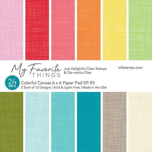 My Favorite Things Papierblok Colorful Canvas EP-93