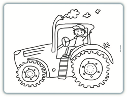 Edwali Tischset 332 Traktor Billy