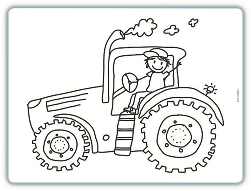 Edwali Placemat 332 Tractor Billy