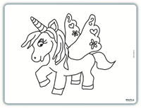 Edwali Tischset 333 Magic Unicorn