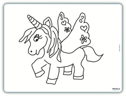 Edwali Tischset 333 Magic Unicorn