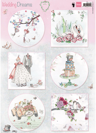 Marianne Design EWK1266 Knipvel Wedding Dreams A4
