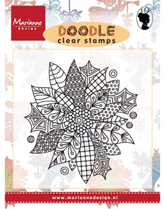 Marianne Design WS2222 Doodle Poinsettia 73x80 mm
