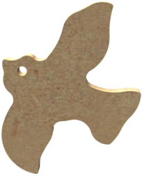 MDF Figuur Zwaluw 5 cm 10 stuks
