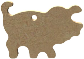 MDF Figuur Varken 5 cm 10 stuks