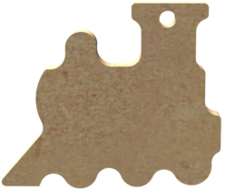 MDF Figuur Trein 5 cm 10 stuks