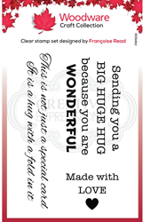 Woodware Clear Stamp A7 Big Hugs