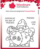 Woodware Clear Stamp 10x10 cm Singles Friends