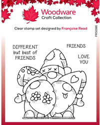 Woodware Clear Stamp 10x10 cm Singles Friends