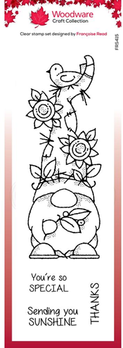 Woodware Clear Stamp 20x6,5 cm Sunflower Hat