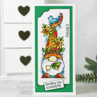 Woodware Clear Stamp 20x6,5 cm Sunflower Hat-2