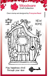 Woodware Transparent Stempel 10x15 cm Fairy Tür
