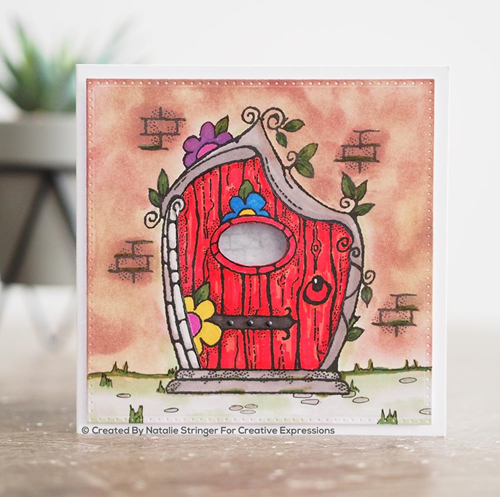 Woodware Transparent Stempel 10x15 cm Fairy Tür-2