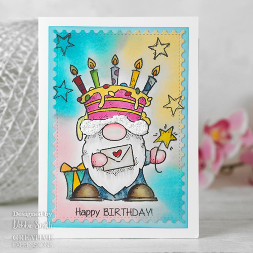 Woodware Clear Stamp 10x15 cm Happy Birthday Gnome-2