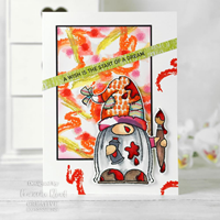 Woodware Clear Stamp 10x15 cm Artsy Gnome-2