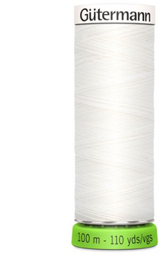 Gütermann RPet Recycled Naaigaren 100m Wit