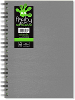 Artgecko Flashy Spiral Sketchbook A4 Portrait 150gr 40 sheets White Gray Cover