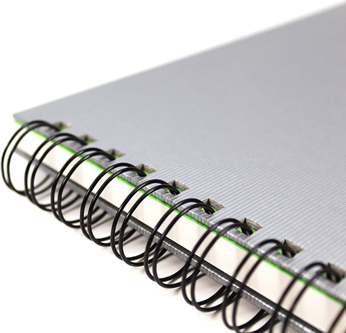 Artgecko Flashy Spiraal  Schetsboek A4 Portret 150gr 40 vel Wit Grijze Omslag-3
