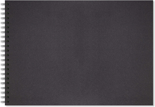 Artgecko Shady Spiraal Schetsboek A4 Landschap 200gr 40 vel Zwart