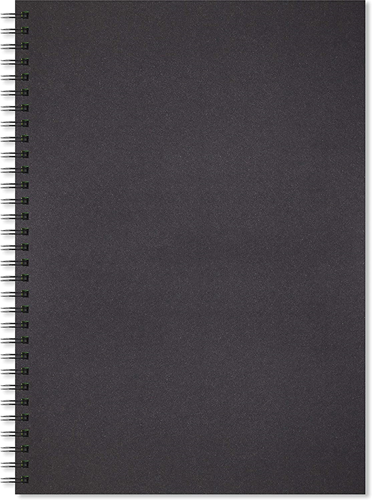 Artgecko Shady Spiraal Schetsboek A3 Portret 200gr 40 vel Zwart