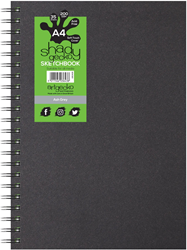 Artgecko Shady Spiraal Schetsboek A4 Portret 220gr 35 vel Grijs