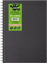 Artgecko Shady Spiraal Schetsboek A4 Portret 220gr 35 vel Bruin