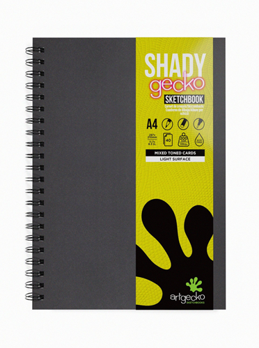 Artgecko Shady Spiraal Schetsboek A4 Portret 220gr 40 vel Multi