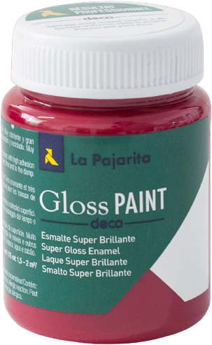 La Pajarita Glans Verf 75ml Keizers Rood