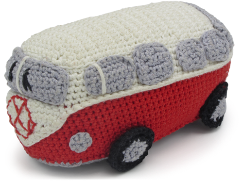 Hardicraft Haakpakket Retro Bus Rood 16x10 cm
