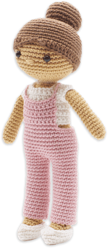 Hardicraft Haakpakket Meisje Roos 23 cm