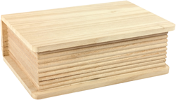 Wooden Box Book 20x14.1x6.9 cm