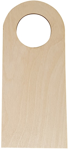 Houten Deurhanger Cirkel 20,8x9x0,3 cm