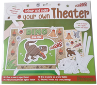 Bausatz Bauen Sie Ihr eigenes Theater 30,5 x 27,7 cm Dinosaurier
