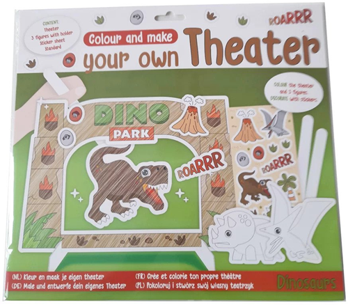 Bausatz Bauen Sie Ihr eigenes Theater 30,5 x 27,7 cm Dinosaurier