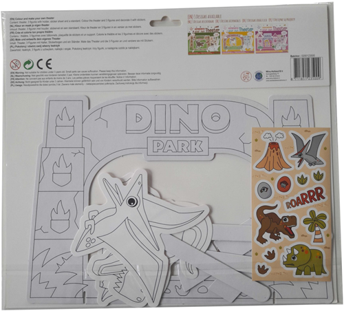 Bausatz Bauen Sie Ihr eigenes Theater 30,5 x 27,7 cm Dinosaurier-2