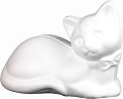 Styropor Liggende Kat 13x8x9 cm
