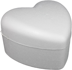 Styropor Doos Hart 14x8 cm