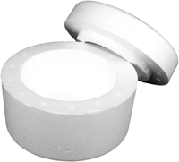 Styroporbox rund 13,5x8 cm-2