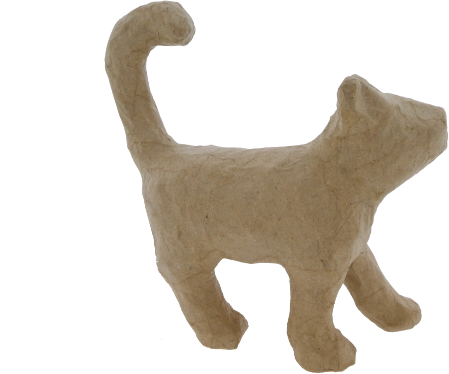 Papiermaché Kat 6x17x15 cm iHobby